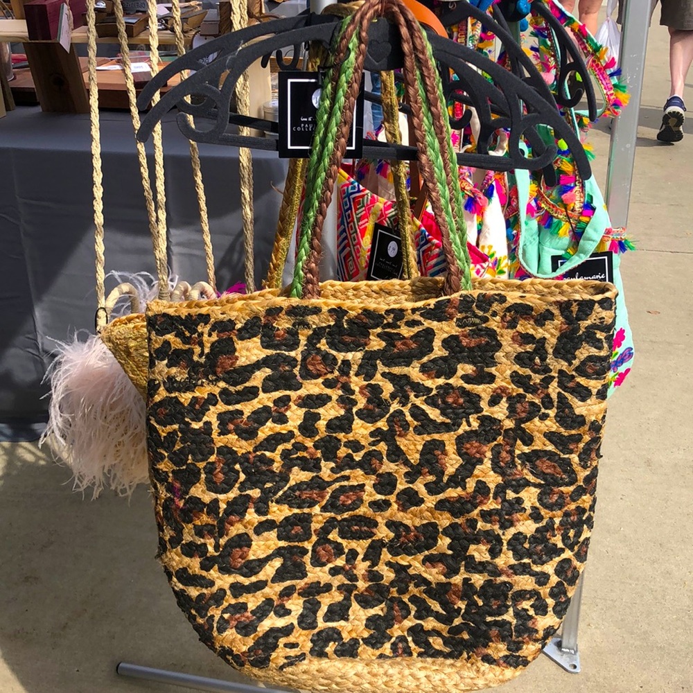 Awesome Leopard Large Beach Bag